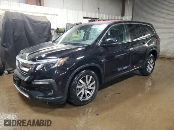 2022 Honda Pilot EX-L with VIN 5FNYF6H50NB018334, listed as a Copart auction lot 50659805 with 44,168 mi miles and Salvage Title. Bid and sale history available at DreamBid. Image 1.