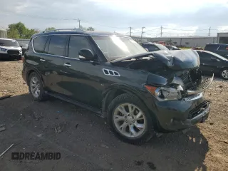 2014 Infiniti QX80 z VIN JN8AZ2NC1E9353024, wystawiony jako Copart lot #55503445 z przebiegiem 133 409 mil mil oraz Szkoda całkowita • Salvage title. Historia ofert i sprzedaży dostępna na DreamBid. Obrazek 4.