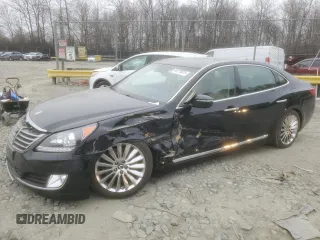 2014 Hyundai Equus Ultimate z VIN KMHGH4JH3EU076035, wystawiony jako Copart lot #46129025 z przebiegiem 41 083 mil mil oraz Szkody całkowita. Historia ofert i sprzedaży dostępna na DreamBid. Obrazek 1.