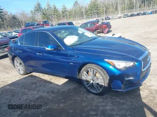 2020 Infiniti Q50 Luxe with VIN JN1EV7AR8LM250180, listed as a IAAI auction lot 41836636 with 53,627 mi miles and . Bid and sale history available at DreamBid. Image 12.