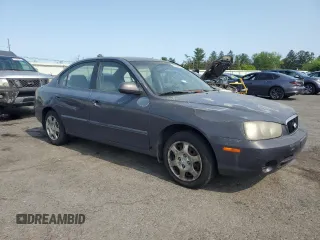 2002 Hyundai Elantra GLS with VIN KMHDN45D22U384067, listed as a Copart auction lot 59384065 with 131,236 mi miles and Salvage title. Bid and sale history available at DreamBid. Image 4.