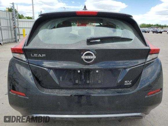 2025 Nissan LEAF SV Plus z VIN 1N4CZ1CV7SC562274, wystawiony jako Copart lot #57523515 z przebiegiem 4 980 mil mil oraz Szkoda całkowita • Salvage title. Historia ofert i sprzedaży dostępna na DreamBid. Obrazek 6.