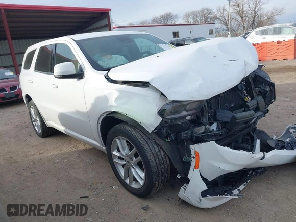 2022 Dodge Durango GT with VIN 1C4RDJDG1NC137561, listed as a IAAI auction lot 41168918 with 59,676 mi miles and . Bid and sale history available at DreamBid. Image 1.