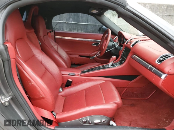 2014 Porsche Boxster с VIN WP0CA2A85EK120088, выставлен на аукционе Copart как лот 61135784 с пробегом 24 667 миль миль и Списание • Salvage title. История ставок и продаж доступна на DreamBid. Изображение 10.