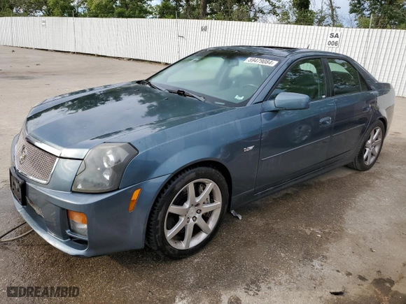 2005 Cadillac CTS-V with VIN 1G6DN56S050178705, listed as a Copart auction lot 59479084 with NaN miles and Salvage Title. Bid and sale history available at carsss.com. Image 1.