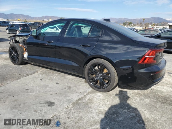 2024 Volvo S60 Plus Black Edition with VIN 7JRH60FH6RG294475, listed as a Copart auction lot 42765555 with Not provided miles and Salvage title. Bid and sale history available at DreamBid. Image 2.