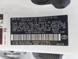 2015 Toyota Camry XLE z VIN 4T1BF1FK9FU874141, wystawiony jako IAAI lot #42025319 z przebiegiem 180 879 mil mil oraz . Historia ofert i sprzedaży dostępna na DreamBid. Obrazek 9.