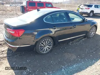 2014 Kia Cadenza Premium with VIN KNALN4D73E5140435, listed as a IAAI auction lot 41843037 with 126,555 mi miles and . Bid and sale history available at DreamBid. Image 4.