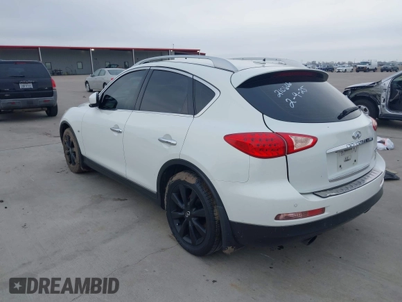 2014 Infiniti QX50 Journey with VIN JN1BJ0HP7EM210606, listed as a IAAI auction lot 41570750 with 1 mi miles. Bid and sale history available at carsss.com. Image 3.