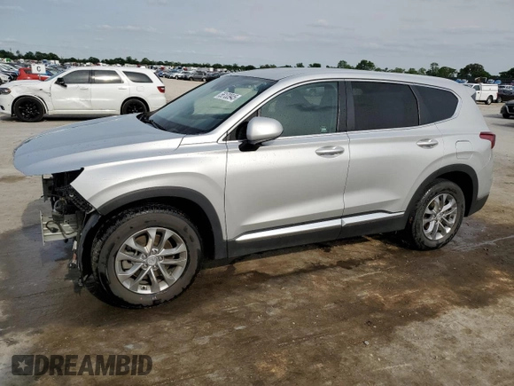 2019 Hyundai Santa Fe SE z VIN 5NMS2CAD3KH105642, wystawiony jako Copart lot #56133945 z przebiegiem 55 621 mil mil oraz Szkoda całkowita • Salvage title. Historia ofert i sprzedaży dostępna na DreamBid. Obrazek 1.