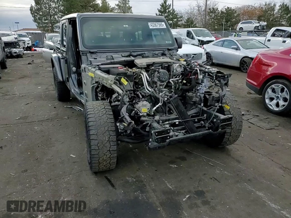 2021 Jeep Gladiator Rubicon with VIN 1C6JJTBG4ML504141, listed as a Copart auction lot 43367565 with 56,879 mi miles and Salvage title. Bid and sale history available at DreamBid. Image 10.