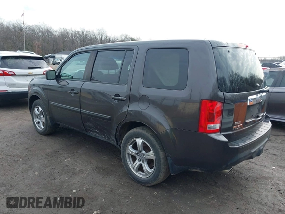 2013 Honda Pilot EX-L with VIN 5FNYF4H76DB016821, listed as a IAAI auction lot 41477343 with 129,689 mi miles and . Bid and sale history available at DreamBid. Image 3.