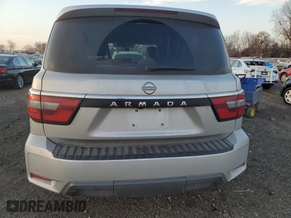 2022 Nissan Armada SV with VIN JN8AY2AD2N9675138, listed as a Copart auction lot 82432744 with 113,412 mi miles and Salvage Title. Bid and sale history available at carsss.com. Image 6.