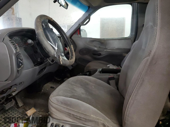 1997 Ford F-150 XL with VIN 1FTDX18W0VNB21424, listed as a Copart auction lot 45675365 with 155,760 mi miles and Salvage title. Bid and sale history available at DreamBid. Image 7.
