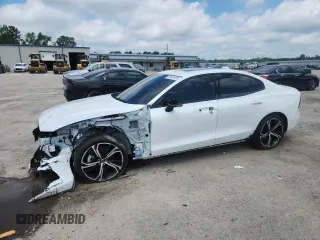 2024 Volvo S60 Ultimate Dark Theme with VIN 7JRL12TM6RG323902, listed as a Copart auction lot 63551905 with 8,404 mi miles and Salvage title. Bid and sale history available at DreamBid. Image 1.