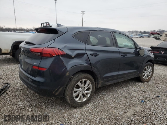 2019 Hyundai Tucson SE with VIN KM8J2CA46KU000559, listed as a Copart auction lot 45143875 with 0 mi miles and Salvage Title. Bid and sale history available at carsss.com. Image 3.