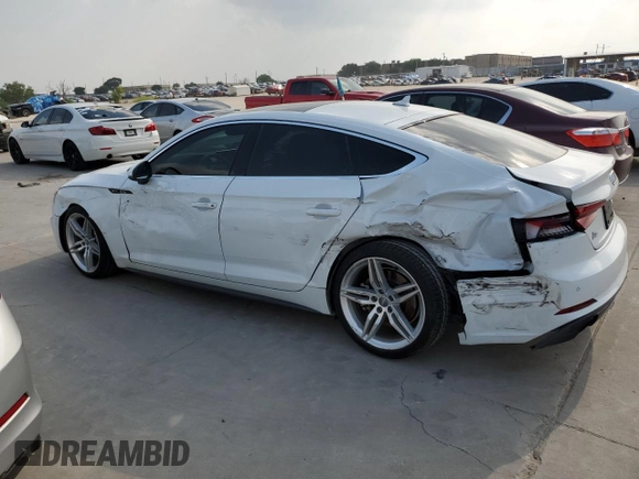 2018 Audi A5 Sportback Premium Plus with VIN WAUENCF57JA058238, listed as a Copart auction lot 56822873 with 86,782 mi miles. Bid and sale history available at carsss.com. Image 2.
