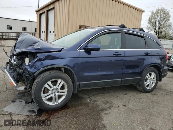 2011 Honda CR-V EX-L with VIN 5J6RE4H73BL102163, listed as a Copart auction lot 51902305 with 182,200 mi miles and Salvage Title. Bid and sale history available at carsss.com. Image 1.