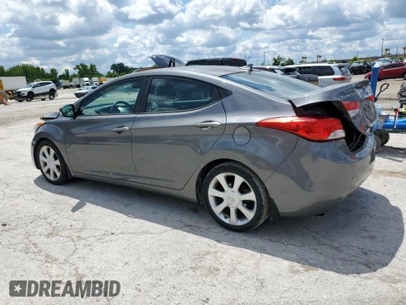 2013 Hyundai Elantra GLS with VIN 5NPDH4AE5DH199454, listed as a Copart auction lot 58515715 with 141,717 mi miles and Salvage title. Bid and sale history available at DreamBid. Image 2.