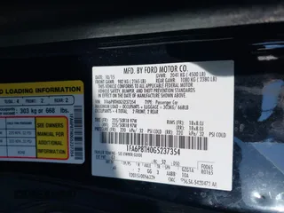 2016 Ford Mustang EcoBoost with VIN 1FA6P8TH0G5237354, listed as a IAAI auction lot 40596280 with 99,049 mi miles. Bid and sale history available at carsss.com. Image 9.