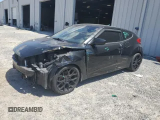 2014 Hyundai Veloster with VIN KMHTC6AD9EU207233, listed as a Copart auction lot 66367025 with 128,233 mi miles and Salvage title. Bid and sale history available at DreamBid. Image 1.