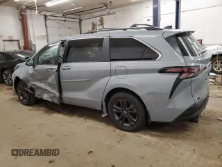 2024 Toyota Sienna LE with VIN 5TDCSKFCXRS123366, listed as a Copart auction lot 78481764 with 0 mi miles and Salvage Title. Bid and sale history available at carsss.com. Image 2.