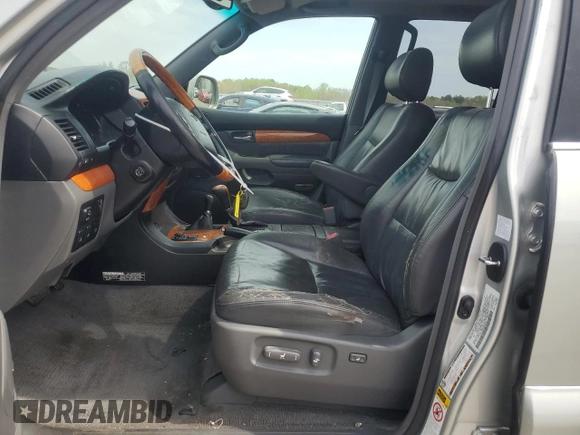 2005 Lexus GX 470 with VIN JTJBT20XX50090318, listed as a Copart auction lot 53033035 with 191,528 mi miles and Salvage Title. Bid and sale history available at DreamBid. Image 7.