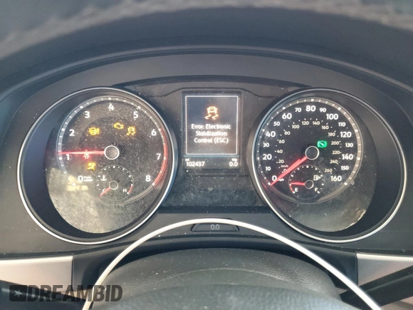 2018 Volkswagen Atlas SE with VIN 1V2DR2CA2JC579756, listed as a Copart auction lot 52103165 with 102,437 mi miles and Salvage title. Bid and sale history available at DreamBid. Image 9.