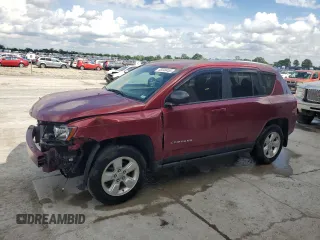 2015 Jeep Compass Sport with VIN 1C4NJCBA7FD190830, listed as a Copart auction lot 55648455 with 106,758 mi miles and Salvage Title. Bid and sale history available at carsss.com. Image 1.