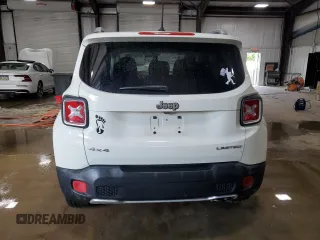 2016 Jeep Renegade Limited with VIN ZACCJBDT9GPC90284, listed as a Copart auction lot 61568865 with 104,099 mi miles and Salvage title. Bid and sale history available at DreamBid. Image 6.