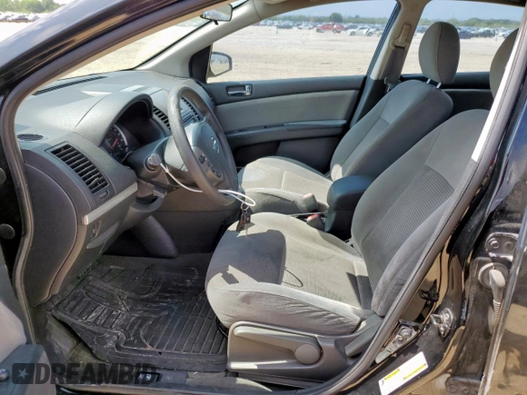 2012 Nissan Sentra 2.0 with VIN 3N1AB6AP0CL605675, listed as a Copart auction lot 60376875 with 180,938 mi miles and Salvage title. Bid and sale history available at DreamBid. Image 7.