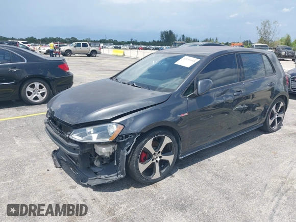 2015 Volkswagen GTI SE with VIN 3VW4T7AU0FM043274, listed as a IAAI auction lot 42191448 with 108,094 mi miles and . Bid and sale history available at DreamBid. Image 2.