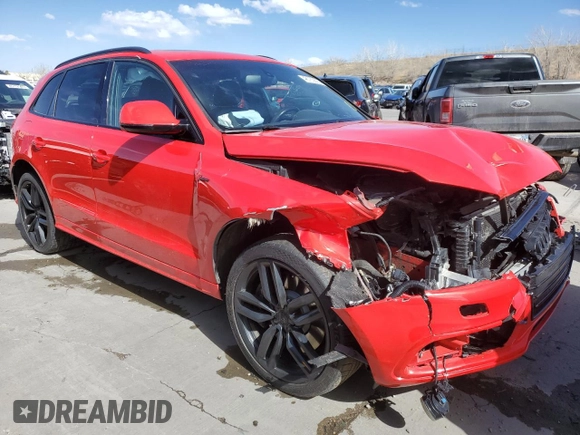 2016 Audi SQ5 Premium Plus with VIN WA1CCAFP5GA081848, listed as a Copart auction lot 46763623 with 95,045 mi miles. Bid and sale history available at carsss.com. Image 4.