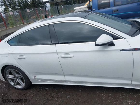 2021 Audi A5 Sportback S line Premium with VIN WAUDACF59MA053649, listed as a IAAI auction lot 41708092 with 56,936 mi miles. Bid and sale history available at carsss.com. Image 13.