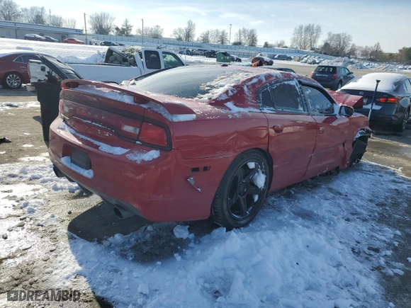 2012 Dodge Charger SRT8 with VIN 2C3CDXEJ4CH290176, listed as a Copart auction lot 41652585 with 97,254 mi miles and Salvage Title. Bid and sale history available at carsss.com. Image 3.