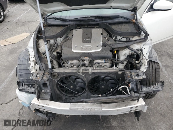 2012 Infiniti G25 Journey with VIN JN1DV6AP1CM701275, listed as a Copart auction lot 54253555 with 113,662 mi miles and Salvage title. Bid and sale history available at DreamBid. Image 11.