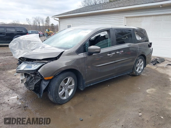 2019 Honda Odyssey EX with VIN 5FNRL6H50KB097304, listed as a IAAI auction lot 41659899 with 128,641 mi miles. Bid and sale history available at carsss.com. Image 2.