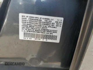 2013 Honda Pilot EX-L with VIN 5FNYF4H57DB019838, listed as a Copart auction lot 55043375 with 190,442 mi miles and Salvage Title. Bid and sale history available at DreamBid. Image 13.