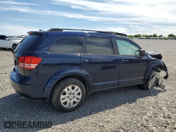 2018 Dodge Journey SE with VIN 3C4PDCAB8JT382027, listed as a Copart auction lot 60407214 with Not Provided miles and Non Repairable. Bid and sale history available at carsss.com. Image 3.