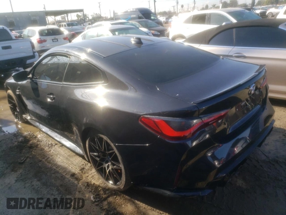 2021 BMW M4 Competition with VIN WBS33AZ05MCG55199, listed as a Copart auction lot 38041923 with 16,821 mi miles. Bid and sale history available at carsss.com. Image 2.