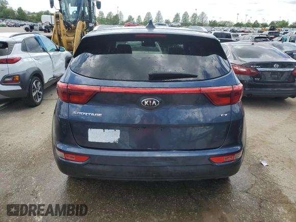2018 Kia Sportage EX with VIN KNDPN3AC5J7408710, listed as a Copart auction lot 51023724 with 78,354 mi miles and Salvage Title. Bid and sale history available at DreamBid. Image 6.
