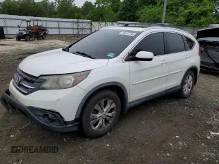 2012 Honda CR-V EX-L with VIN 5J6RM4H78CL053983, listed as a Copart auction lot 60625735 with 86,290 mi miles and Salvage title. Bid and sale history available at DreamBid. Image 1.