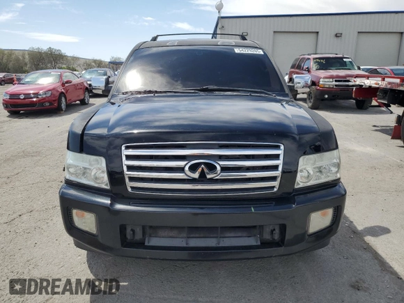 2005 Infiniti QX56 z VIN 5N3AA08C65N800718, wystawiony jako Copart lot #54229265 z przebiegiem 222 803 mil mil oraz Szkoda całkowita • Salvage title. Historia ofert i sprzedaży dostępna na DreamBid. Obrazek 5.