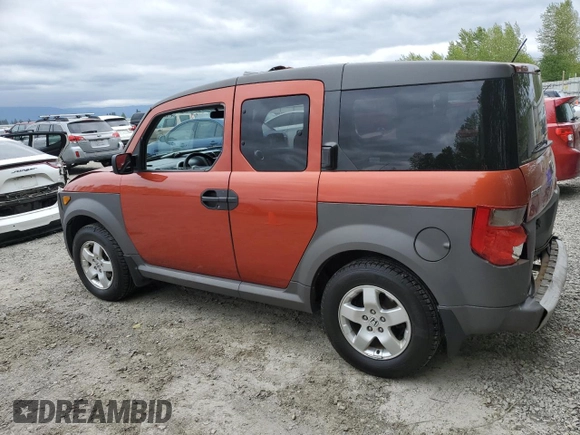 2005 Honda Element EX with VIN 5J6YH28615L029801, listed as a Copart auction lot 54927895 with 164,360 mi miles and Salvage Title. Bid and sale history available at DreamBid. Image 2.