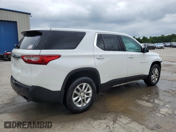 2020 Chevrolet Traverse LS with VIN 1GNEVFKW6LJ141687, listed as a Copart auction lot 58945845 with 112,249 mi miles and Salvage title. Bid and sale history available at DreamBid. Image 3.