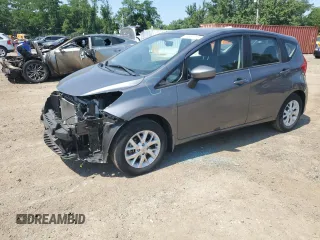 2018 Nissan Note SV with VIN 3N1CE2CPXJL361357, listed as a Copart auction lot 61531015 with 28,324 mi miles and Salvage title. Bid and sale history available at DreamBid. Image 1.