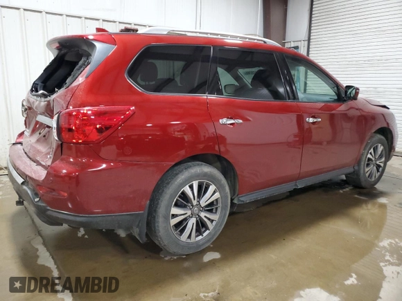 2019 Nissan Pathfinder SL with VIN 5N1DR2MM4KC615325, listed as a Copart auction lot 50473765 with 81,361 mi miles and Salvage Title. Bid and sale history available at carsss.com. Image 3.