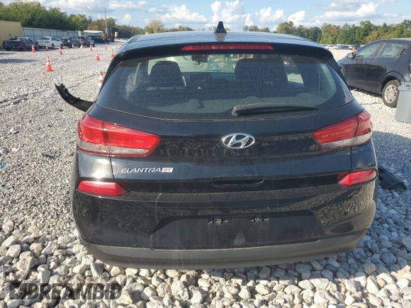 2018 Hyundai Elantra GT with VIN KMHH35LE1JU009133, listed as a Copart auction lot 72318654 with 57,843 mi miles and Salvage Title. Bid and sale history available at carsss.com. Image 6.