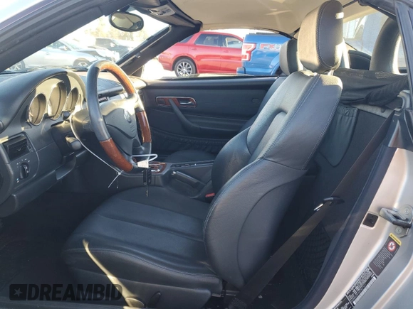 2004 Mercedes-Benz SLK-Class with VIN WDBKK65F44F307921, listed as a Copart auction lot 80109254 with 53,941 mi miles and Salvage Title. Bid and sale history available at carsss.com. Image 7.