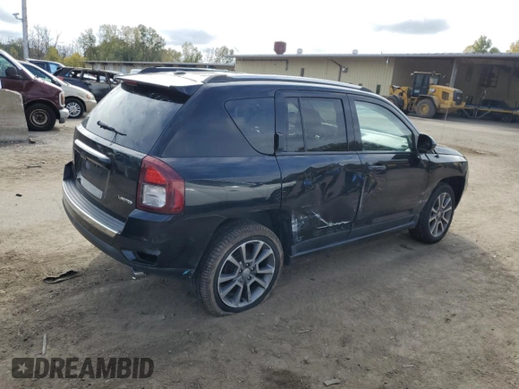 2015 Jeep Compass Limited with VIN 1C4NJDCB2FD292064, listed as a Copart auction lot 72728374 with 69,538 mi miles and Salvage Title. Bid and sale history available at carsss.com. Image 3.